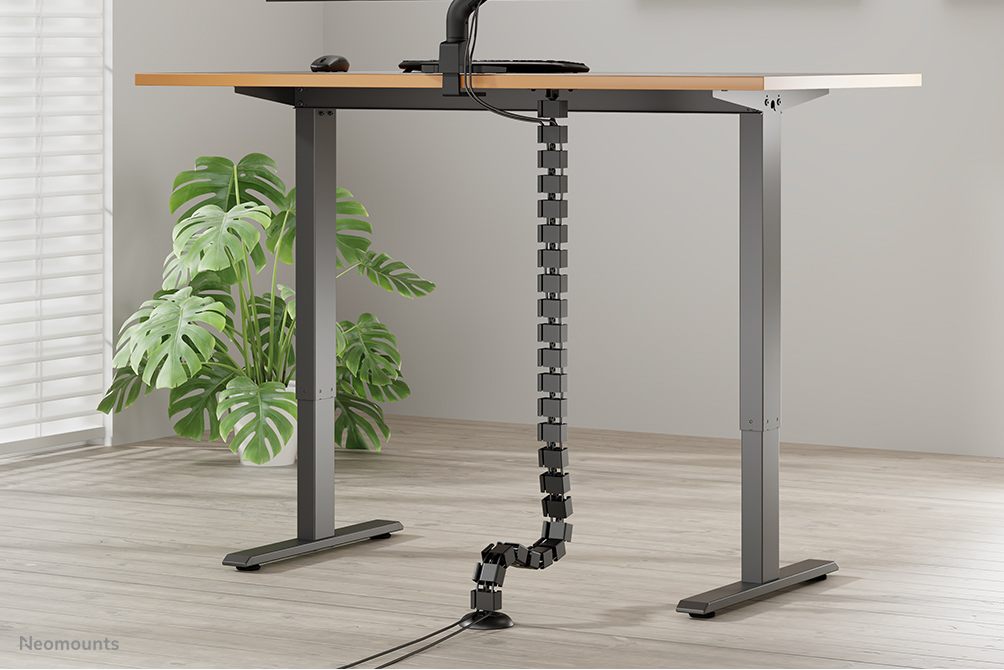 Neomounts ADS06-130BL Organizador vertebral de cables - fijación con tornillos - universal